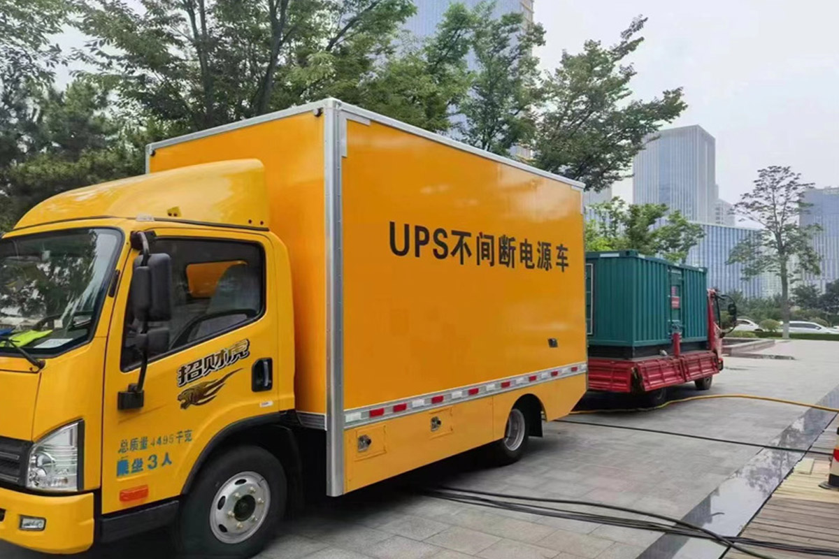 武汉发电机租赁施工现场